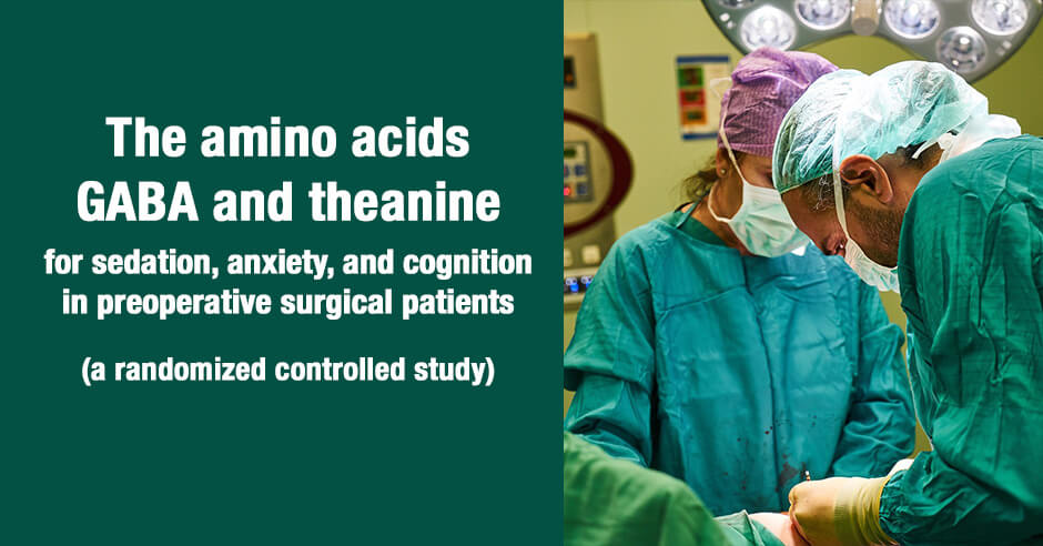 amino acids for sedation